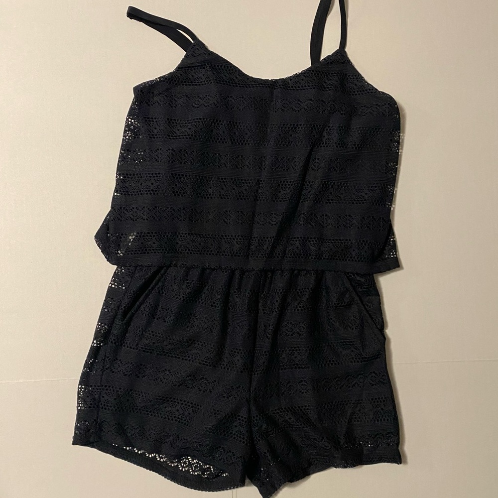 Navy Blue Rewind romper